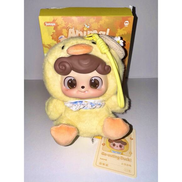 JOTOYS Q.kid Animal Preschool Plush Series Blind Box Go Outing Duck Duckling - Picture 1 of 4
